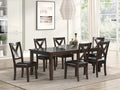Aries 78" 7 PC Dining Set (Butterfly Leaf)