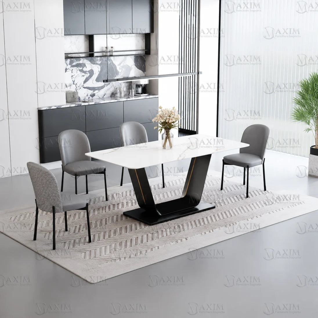 Logan Sintered Stone Dining Table