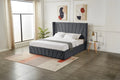 Luna Lift-Up Storage Bed- Dark Grey